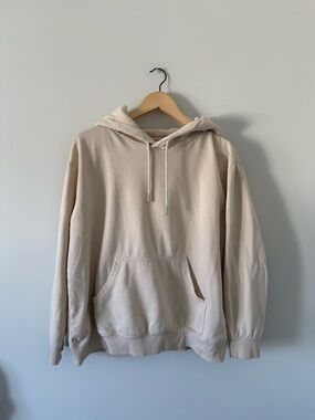 H&M Beige Cream Hoodie (size medium)